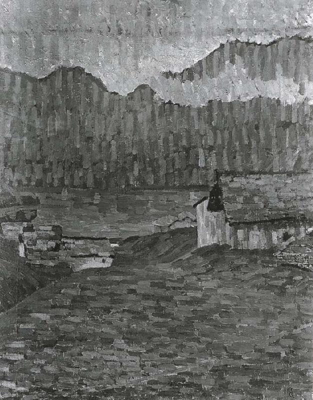 Giovanni Giacometti Giorno di pioggia china oil painting image